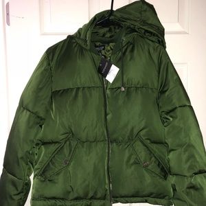 Top shop green bomber